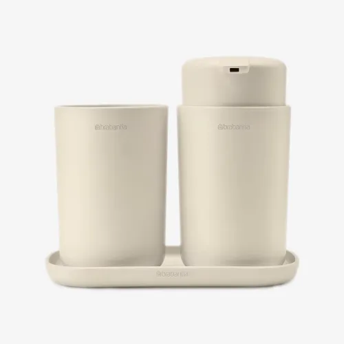 Conjunto 3 Acessórios WC Beige Suave