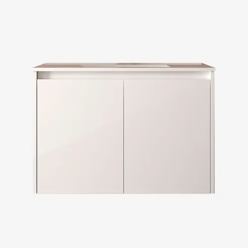Móvel com Lavatório SALGAR 80 Noja White Gloss