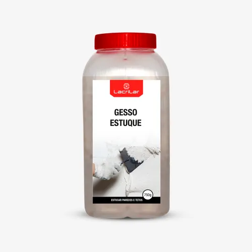 Gesso Estuque LACRILAR Frasco 750gr