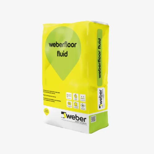 Argamassa Enchimeno WeberFloor fluid WEBER 25kg cinza