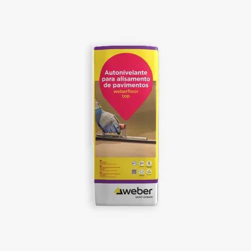 Argamassa WEBER Floor top 25kg cinza