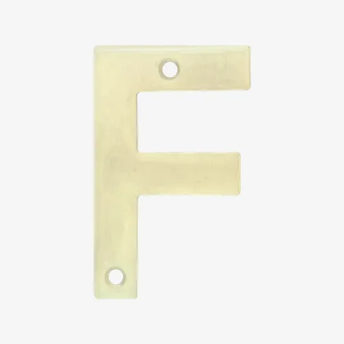 Letra F AMIG aço inoxidável