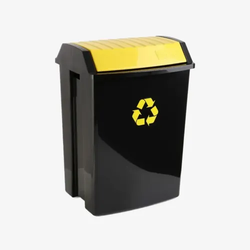 Balde de reciclagem TATAY 50l amarelo